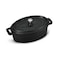 Commercial Chef Mini Casserole Dish With Lid, 0.63 Qt. Cast Iron Casserole Dish CHCI063 - alternate 3